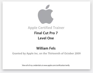 Apple Certified Trainer FCP