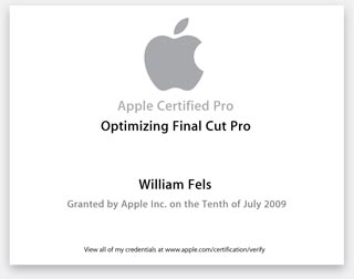 Apple Certified pro FCP